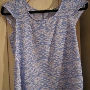 Paper Rose Women's Light Blue & White Tank Top~XS